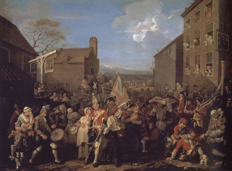 William Hogarth March to Finchley